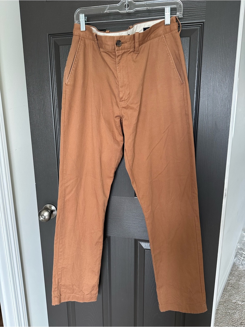 J.Crew Mercantile Flex Straight Chino Pants Brown 33x32 Men’s Stretch